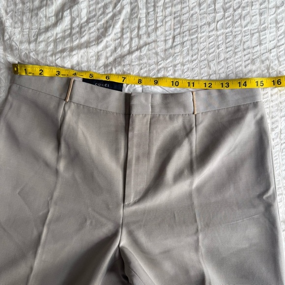 Gucci Elegant Beige Dress Pants/ Wide leg Pants - Picture 12 of 14